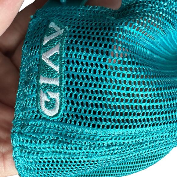 Avid Trucker Rope Hat One Size Snapback Fishing Vintage Style Turquoise Mesh Hat - Picture 9 of 10